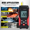 Digital K Type Thermometer with Two Thermocouple Probes, -328°F~2501°F Single