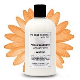 The Soap Exchange Hair Conditioner - Wicked Scent - Hand Crafted 12 fl oz / 354 ml Natural Artisan Hair Care, Sulfate & Paraben Free, Nourish, Moisturize, & Protect. Made in the USA.
