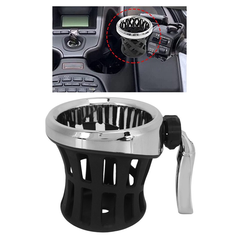 Car Cup Holder Aluminum Rubber Motorcycle Handlebar Drink Mount Replacement