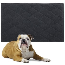 HOMBYS Chew Proof Dog Crate Pad Mat, 28"x47" Indestructible Kennel Pad for Aggressive Chewers, Durable and Water Resistant Teething Puppy Crate Mats for Dogs Cages