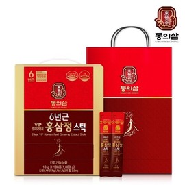 Dongeuisam 6-year-old VIP red ginseng essence stick 10g x 100 packets + shopping bag free / 동의삼 6년근 VIP 홍삼정스틱 10g x 100포 + 쇼핑백 증정