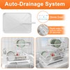 HOMEBOSILY Dish Drying Rack - Auto Draining Dish Rack for