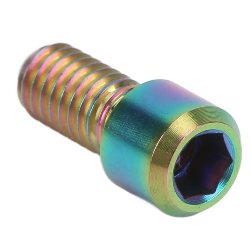 RISK 8Pcs Mountain Bike Pedal Bolts Titanium Alloy Anti Slip