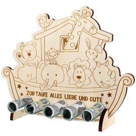 AOZUO Wooden Christening Gifts, Christening Gift, Christening Gifts, Christening Gift, Noah, Christening Gift for Boys and Girls