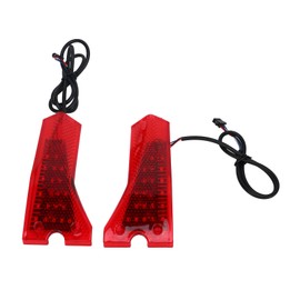 1 Pair Electric Scooter Turn Signals Indicator 10 Inch High Brightness Shockproof Red Scooter Turn Signal Light