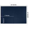 Welcome Packet Folders Dark Blue Linen Luxury with Two Pockets