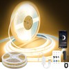 Pandery COB LED Strip Lights Warm White,24V Dimmable led Light