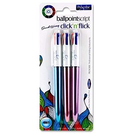 Premier Stationery W2117215 Pro:Scribe 4-in-1 Ballpoint Pens