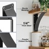 HomiShare 2Pcs Heavy Duty Shelf Brackets 10 x 12 x