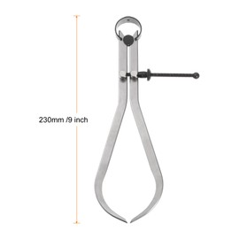 sourcing map Spring Joint Caliper 8 inch / 200mm Adjustable Spring Outside Caliper with Solid Nut for Wood Turning Lathe Work