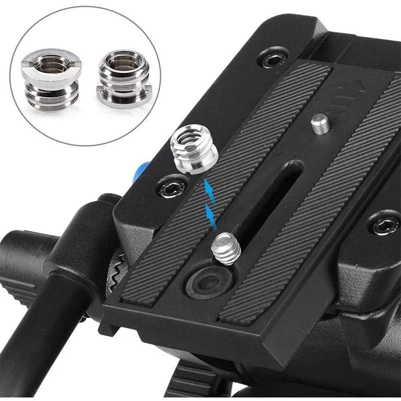 Camera Screw Conversion Adapter 1/4 Female to 3/8 Male Camera
