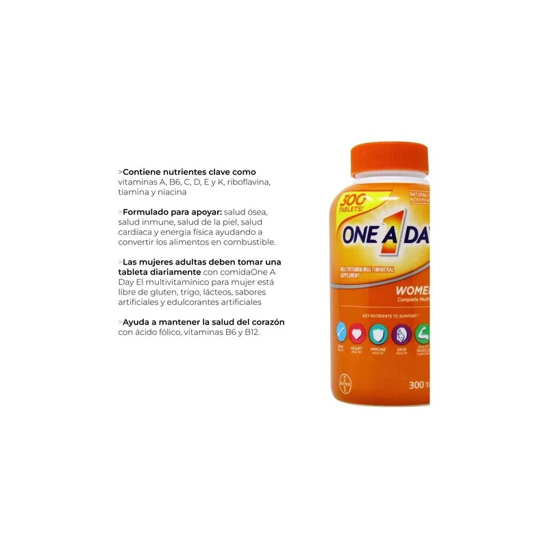Multivitamnico Para Mujer One A Day Petites 160 Tabs Sabor
