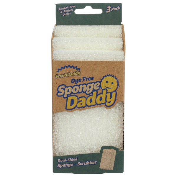 SCRUB DADDY Dye Free Sponge Daddy 3 Count, 3 CT