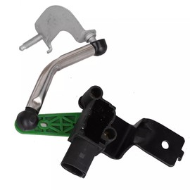 Level Sensor with Linkage Air Suspension Headlight Range Control Sensor Front Left Xenon Headlight Height Sensor Suitable for 2010-2014 Passat B7 B6 CC Golf 6 Q3 8UB 8UG RSQ3 Car Accessories Part #