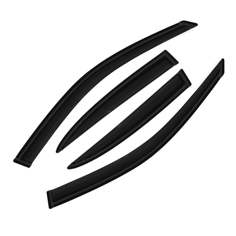 Gldifa Smoke Sun/Rain Guards Wind Deflector Compatible with 2001-2005 Honda