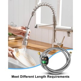 Kitchen Pull-out Faucet Hose Replace 48293000 Fit for Grohe 46174000/46092000/46592000, Kitchen Sink Faucet Flexible Shower