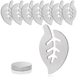 Aongray Pack of 8 Tablecloth Weights Leaf Pattern for Outdoor Use Magnetic Tablecloth Weights Made of Stainless Steel Tablecloth Holder Extra Heavy Tablecloth Clip Weighted Tablecloths