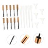 Ipetboom 20pcs Empty Eyelash Cream Containers Transfer Pipettes and Funnels