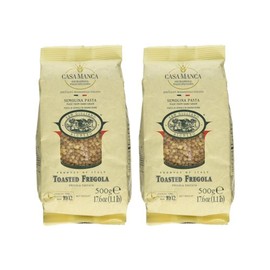 San Giuliano Casa Manca Toasted Fregola Semolina Pasta 17.6 oz (Pack of 2)