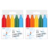 Mega Candles 20 pcs Unscented Assorted Color Exquisite Mini Taper