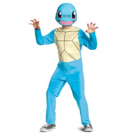 Pokemon Kids Squirtle Costume, Children's Classic Character Outfit, Child Size Small (4-6) Blue
