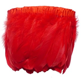 Sowder Duck Goose Feather Trim Fringe 2 Yards(red)