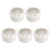 sourcing map 5 Pcs PVC Reducer Bushing G1-1/2 Male Thread