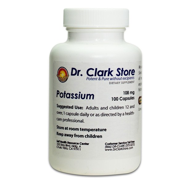 Potassium, Bone & Muscle Support Supplement, 108mg, 100 Gelatin Capsules