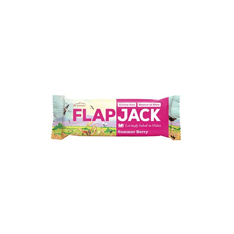 Wholebake Summer Berry Flapjacks 80g (Pack of 20)