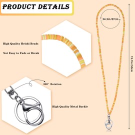 Ornaland 4 Pcs Lanyards for id Badges Teacher Lanyard Lanyards for Keys Lanyards for Women Suitable for Office Leisure or As a Gift for Nurse Teacher(Yellow)