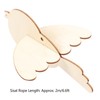 20pcs Wood Bird Cutouts DIY Innovative Stereoscopic Hanging Unfinished Wood