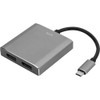 Klik USB-C to Dual DisplayPort Adapter, Male to Female