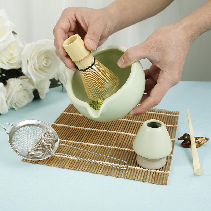 6Pcs Matcha Whisk Set Elegant Matcha Tea Set Matcha Kit