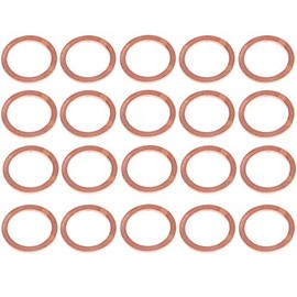 YXQ 20Pcs 24x30x1.5mm Copper Crush Washer Flat Ring Seal Gasket Fitting M24