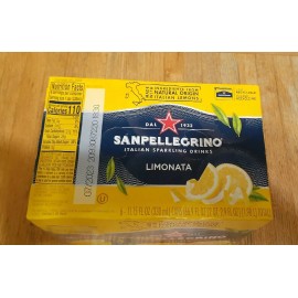 S.Pellegrino 6 CANS: SANPellegrino SPARKLING ITALIAN Water LEMON 11.15 oz LIMINATA KOSHER