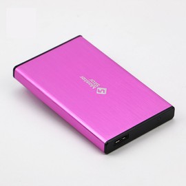 MasterStor 1 Year Warranty 80 GB One Touch Backup Portable Hard Drive USB 3.0 SATA Super-Fast 2.5 inch Hard Drive for Leptop External Hard Disk Drive Pink
