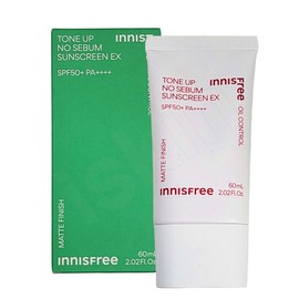 Innisfree Tone Up No Sebum Sunscreen EX 60ml / 이니스프리 톤업 노세범 선스크린 이엑스60ml