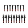 SUSUCAR Exhaust Manifold Gasket Bolts Stud Nut Set for 2009-2018