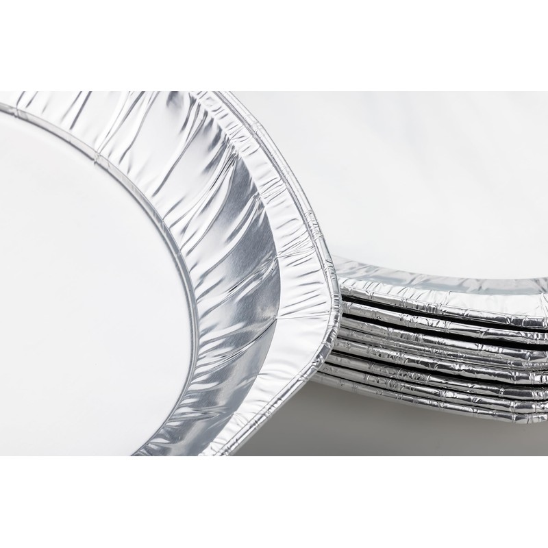 Extiff 10 x Oval Aluminium Trays 32.5 x 22.7 cm