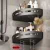 JORMEY Corner Shower Rack - Three-Piece No-Drill Corner Shelf Set,