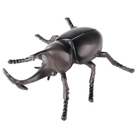 AENIMELY Large Rhinoceros Beetle Figurine – Hollow Realistic Insect Bug Model Toy for Kids – Educational Insect Toy for Science Projects and Nature Exploration
