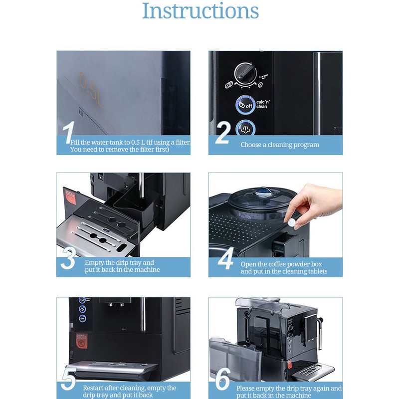 Coffee Machines Cleaning Tablets Automatic Coffee Milk Maker Cleaner Tools