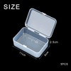 Aoktorkit 5PCS Square Transparent Plastic Organizer;11.3 * 8.4 * 2.9cm