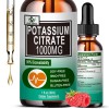 Potassium Citrate Liquid Drops,Potassiu<wbr/>m Supplement 1000mg Liquid Support Mus...