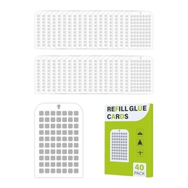40 Pack Flying Insect Trap Refill Compatible with Mosalogic UVLA1001 UVA Fly Insect Trap, Replacement Sticky Glue Cards for Kiwinurse Plug-in Mosquito Killer Indoor