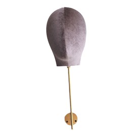 "Abbraccia" Wig Head Stand Mannequin Head Model Wall Mounted Multipurpose Home Decor Hairpiece Stand Hat Display Stand Holder for Hats