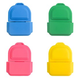 16 GB x 4 USB Flash Drive, Memory Stick, Cartoon Memory Stick, Pen Drive for School, Office, Car, PC, Laptop (16 GB x 4, School Bag)