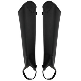 Super Fiber PU Leather Half Chap Horse Riding Body Protector Equipment for Adults S