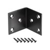 sourcing map Corner Brace Angle Bracket Fastener Stainless Steel L