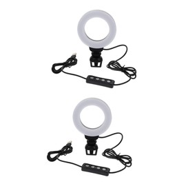 OSALADI 2pcs Led Video Light for Remote Work Clip Light for Video Conferencing Dimmable Desktop Lighting for Makeup and Live Streaming